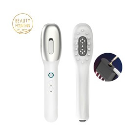 红外生发梳供应商-批发红光头皮按摩EMS振动药物