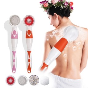 Electric Face Cleansing Brush Supplier - OEM Red Blue Led Light Care Ipx7 Waterproof Exfoliating