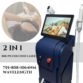 2in1 Laser Machine Manufacturer - G 808+Picosecond Tattoo Removal Light Scar Acne