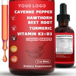 Cayenne Pepper Liquid Drops Factory - Private Label Organic Herbal Supplements OEM/ODM