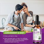 Sea Moss Liquid Drops Factory - Organic Supports Overall Bone Health Relaxation Adults