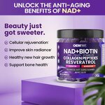 NAD+ Resveratrol Gummies Factory - OEM Anti-Aging K2 & D3 for Hair Skin Nails Joint