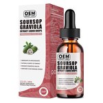Graviola Liquid Drops Factory - Fruit Flavor Leaf Extract Immune Support Digestion
