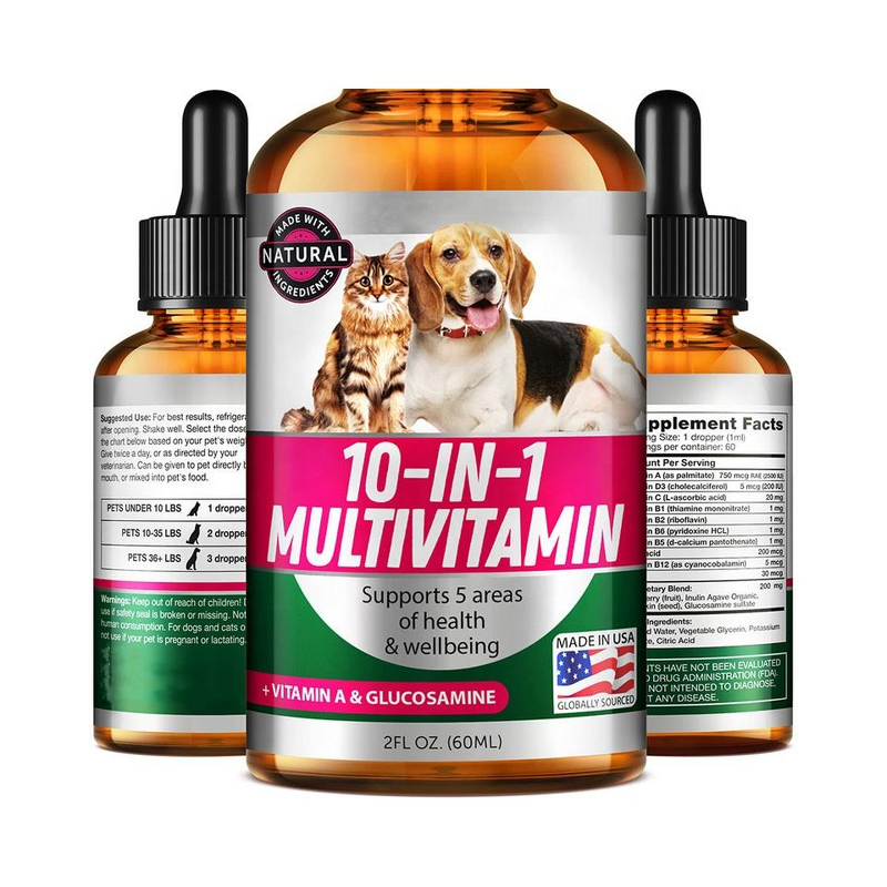 Dog Multivitamins Manufacturer - OEM 10-in-1 Pet with Vitamin a & Glucosamine Drops