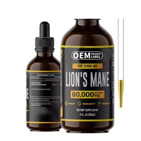 Mushroom Liquid Drops Factory - Supplement Lamp Pure Herbal Supports Focus Immunity Brain