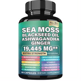Sea Moss Capsules Factory - Black Seed Oil Ashwagandha Shilajit Herbal Supplements