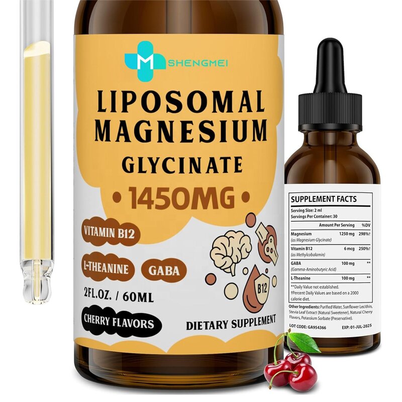 Magnesium Glycinate Liquid Drops Factory - High Potency Liposomal Chelated