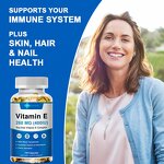 Vitamin E Softgel Capsules Factory - Organic Skin Hair Nail Health