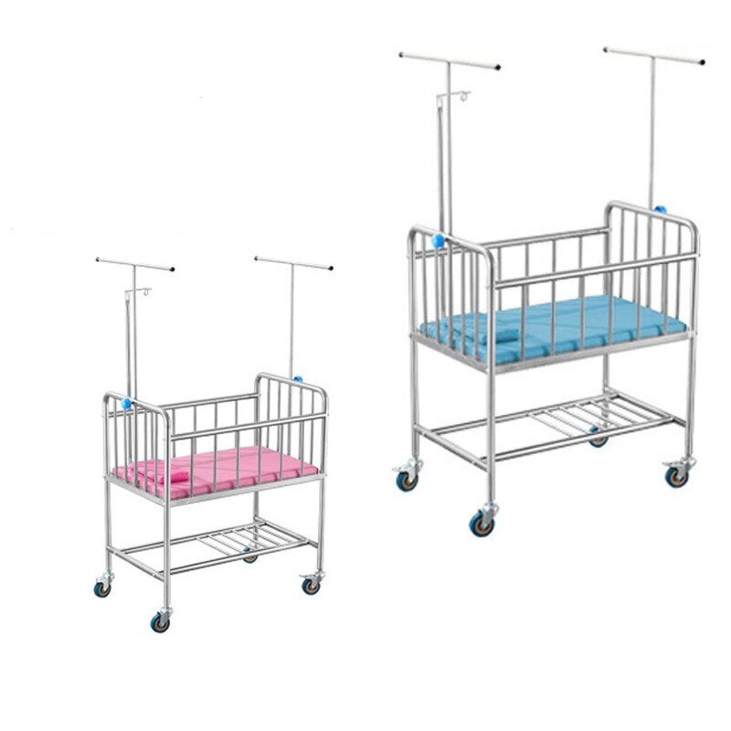 Mobile Baby Cot Factory - SCIENSMED Hospital Stainless Steel