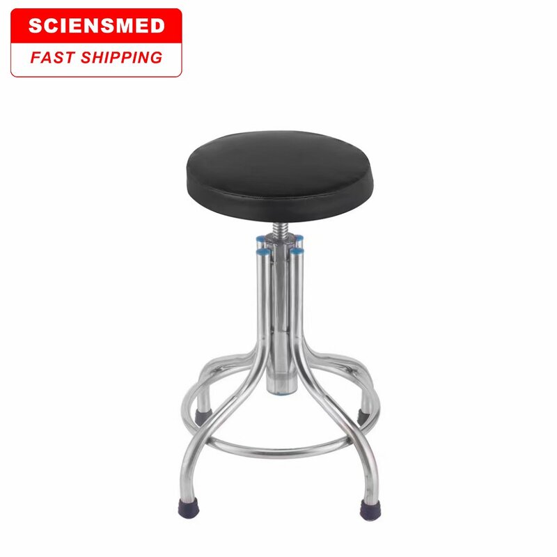 Nurse Stool Manufacturer - Stainless Steel Rotating Lift
