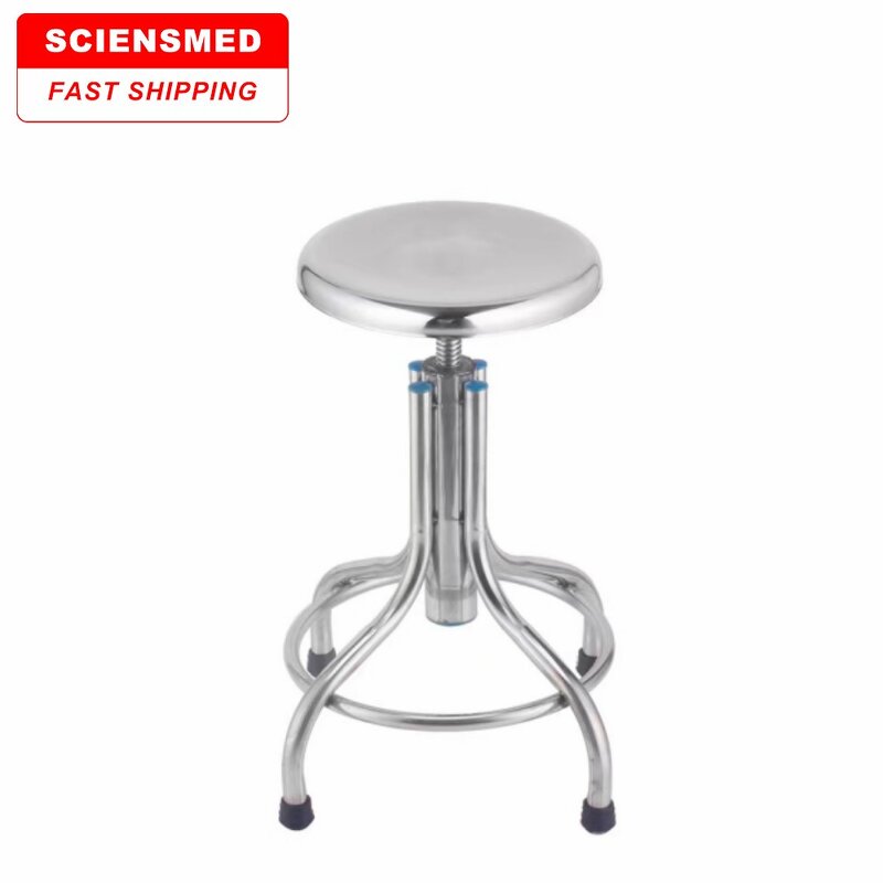 Rotating Stool Manufacturer - SCIENSMED Stainless Steel Nurse