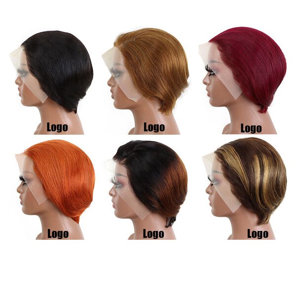 Human Hair Wig Factory - 13*4Bob Short Straight Women's