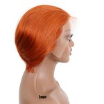 Human Hair Wig Factory - 13*4Bob Short Straight Women's