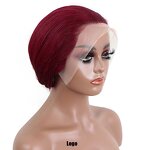 Human Hair Wig Factory - 13*4Bob Short Straight Women's