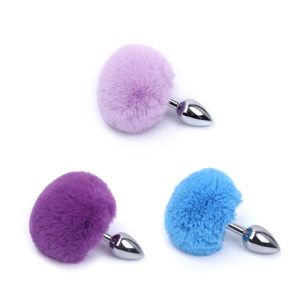 Metal Butt Plug Factory - Short Tail Colorful OEM