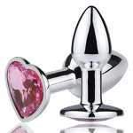 Aluminium Butt Plug Supplier - Mini Heart Base Bulk