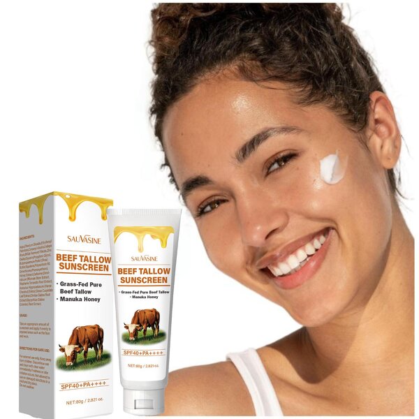 Beef Tallow Sunscreen Manufacturer - 80g Organic SPF40