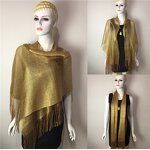 Party Shawl Factory - Rayon Glitter Fringe Scarf Supplier