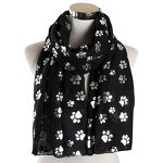 Beach Shawl Factory - Dog Footprint Print Scarf Supplier