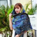 Polyester Cashmere Scarf Factory - Starry Night Design