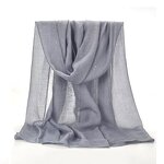 Hijab Scarf Manufacturer - Pure Color Glitter Voile Scarf