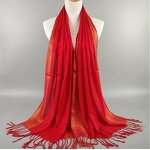 Muslim Hijab Manufacturer - Cotton Silver Wire Viscose Scarf