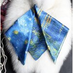 Silk Scarf Manufacturer - Navy Square Scarf Custom Supplier