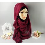 Muslim Hijab Factory - Pearl Chiffon Bubble Scarf Supplier