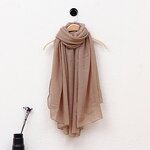 Muslim Hijab Factory - Long Linen Scarf Wholesale