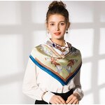 Silk Scarf Manufacturer - Hand Made Hemming Printed Scarf