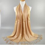 Muslim Hijab Manufacturer - Cotton Silver Wire Viscose Scarf