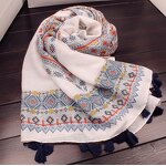 Cotton Shawl Factory - Bohemia Tassel Scarf Supplier