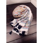 Cotton Shawl Factory - Bohemia Tassel Scarf Supplier