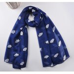 Animal Beach Shawl Factory - Penguin Print Voile Scarf