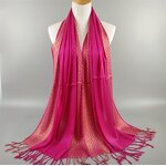 Muslim Hijab Manufacturer - Cotton Silver Wire Viscose Scarf