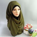 Muslim Hijab Factory - Pearl Chiffon Bubble Scarf Supplier