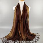 Muslim Hijab Manufacturer - Cotton Silver Wire Viscose Scarf