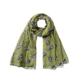 Voile Scarf Factory - Cute Rabbit Printed Long Scarf