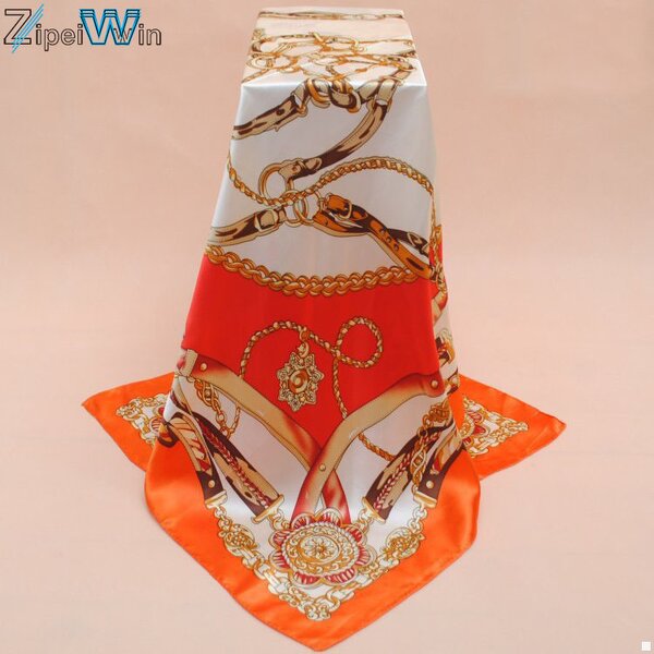 Silk Scarf Manufacturer - Bohemian Chain Pattern Scarf