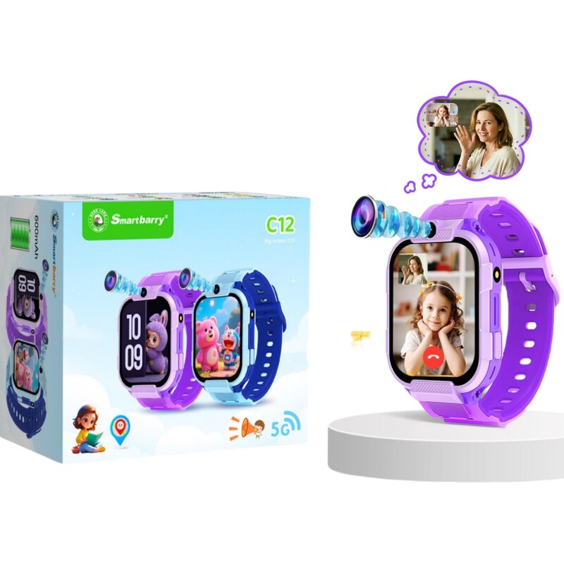 Swivel Flip Kids Watch Factory - 5G SIM Card GPS