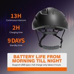 Motorcycle Helmet Factory - LED Warning BT Full Face