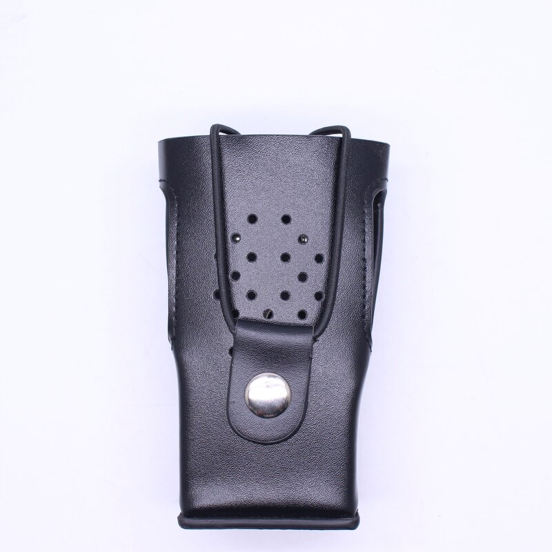 Walkie Talkie Pouch Bag Manufacturer - Bulk Durable Black Leather Custom