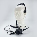 Telescopic Throat Mic Headset Manufacturer - Wholesale Large Transmit Button