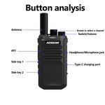 Mini Portable Two-Way Walkie Talkie Manufacturer - Bulk 3W Waterproof 5KM