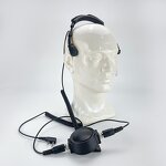Telescopic Throat Mic Headset Manufacturer - Wholesale Large Transmit Button