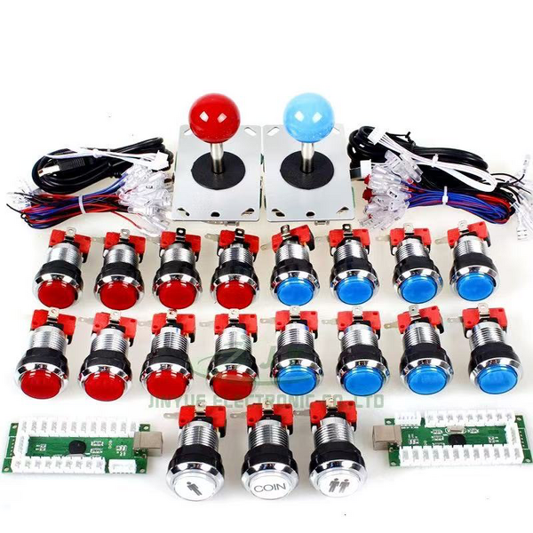 DIY Arcade Joystick Kit Factory - OEM USB Encoder Chrome Buttons