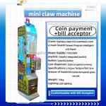 Customized Coin Operated Toy Crane Manufacturer - OEM Bill Acceptor Claw Machine