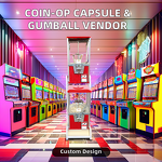 Mechanical Gumball Vending Machine Factory - OEM Gashapon Metal Plastic Capsules