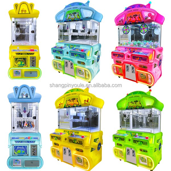 Small Plush Toy Gashapon Machine Factory - OEM Clip Claw Crane with Locker