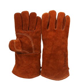 Heat Resistant Gloves Factory - OEM Cowhide Barbecue Insulation